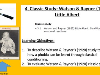 4. Classic Study - Watson and Raynor 1920