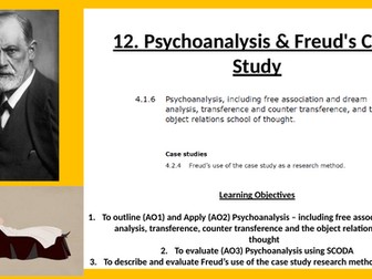 12. Psychoanalysis & Freud's Case Study