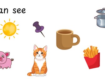 I spy.... CVC words slides