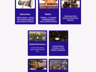 African Traditional Instruments Resource