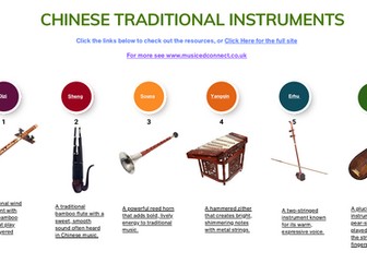 Chinese Traditional Instruments – See • Think • Wonder Listening Resource