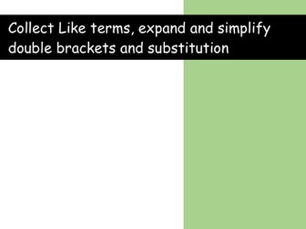 Notation  Like Terms Substitution and Expand
