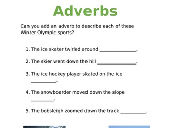 Winter Olympics adverbs KS2