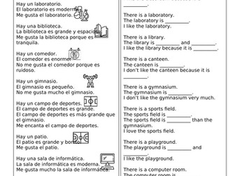 Spanish school facilities - adjectives