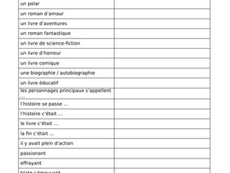 World Book Day - French