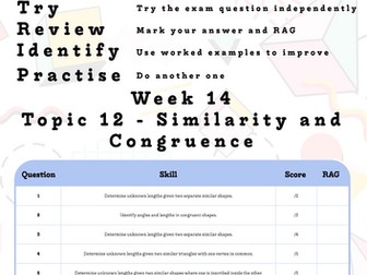GCSE Maths Higher - Similarity and Congruence