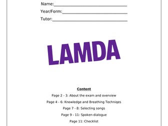 LAMDA Grade 6 Student Friendly Guidance Booklet
