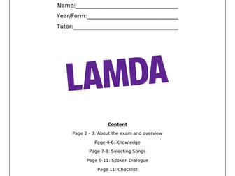 LAMDA Grade 8 Student Friendly Guidance Booklet