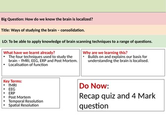 Biopsychology Ways of Studying the Brain
