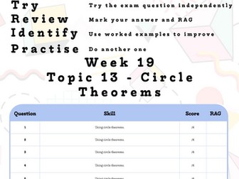 GCSE Higher Maths - Circle Theorems