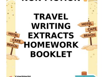 Non Fiction - Travel Writing Extracts Homework Booklet