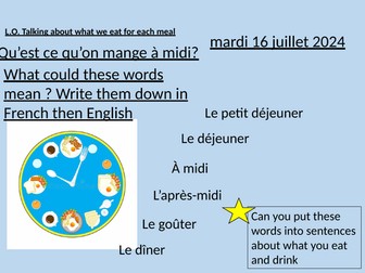 Opinions on food - French - including Conti