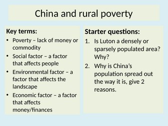 Poverty in China