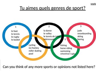 Sport and opinions - French