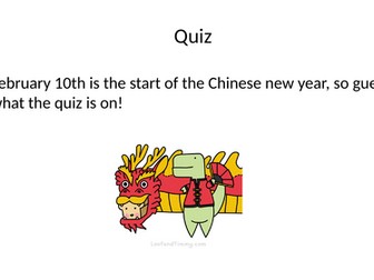 Chinese New Year quiz 2026