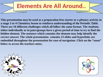 Elements are all around