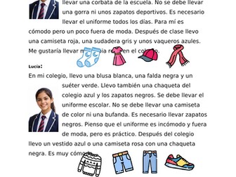 Spanish school clothes