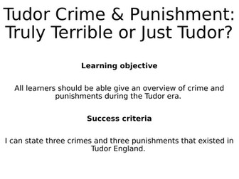 Tudors Crime and Punishment (standalone lesson)