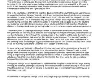 AAQ Early Childhood Development - Unit 1 LAD