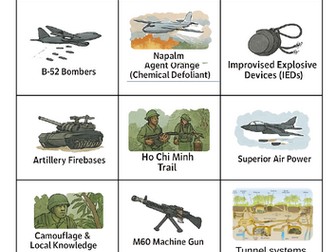Vietnam War tactics card sort