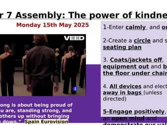 Year 7 Assembly: The Power of Kindness