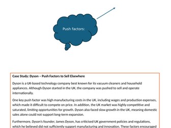 A Level Business theme 4: 4.2.1 Conditions that prompt trade