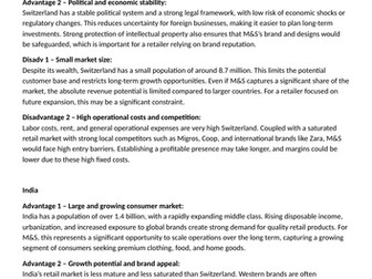 A level Business Theme 4: 4.2.2 Assessment of a country as a market