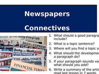 Newspapers - Connectives