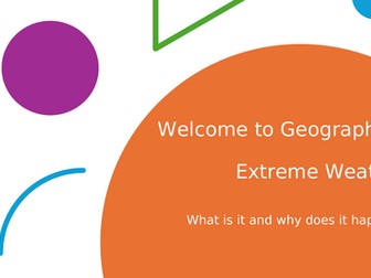 Geography (extreme weather standalone lesson) KS2/KS3