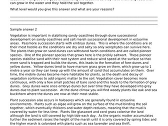 How does vegetation stabilise the coast?