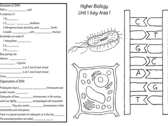 Higher Biology Knowledge Organiser Unit 1