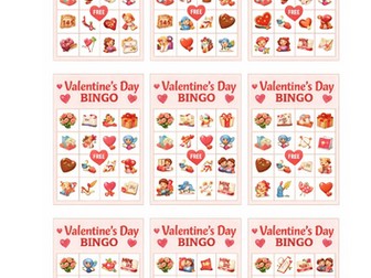 Valentine's Day Bingo Cards