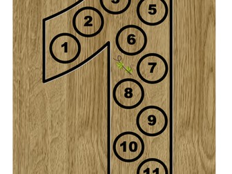 Skip Counting Poster on Natural Background - 1 - 12 times tables
