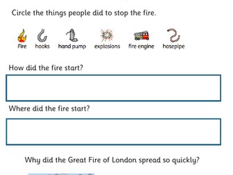 Great Fire of London End of Unit Assessment