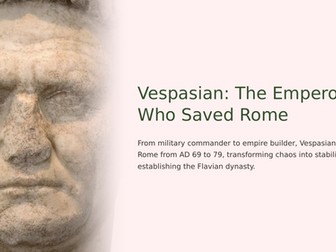 Emperor Vespasian Slideshow Presentation