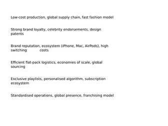 A Level Business Theme 4 4.2.5 Global competitiveness