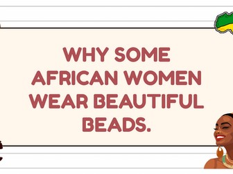 Black History Month EYFS (beads focus)