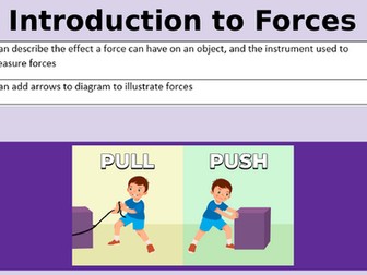 Introduction to Forces with Practical Lesson