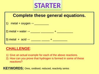 GCSE AQA C5 Chemical Changes powerpoints, exam questions and activities