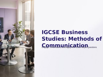 IGCSE HRM Cummunication