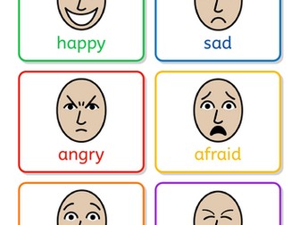 6 Core Emotions Visual Cards