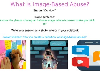 PSHE lesson - What is image-based abuse?