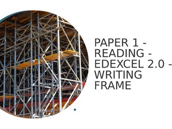 EDEXCEL - ENGLISH LANGUAGE 2.0 - BREAKDOWN READING PAPER 1- GRADE 9
