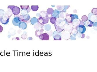 Circle time - free thinking, compliments