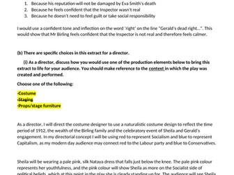 Drama Edexcel GCSE Mock paper