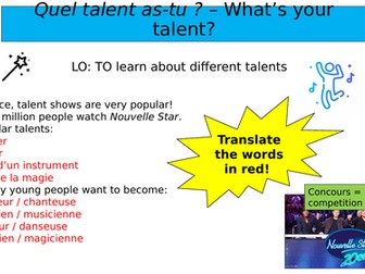 Studio 2 module 5 unit 1 - Quel talent