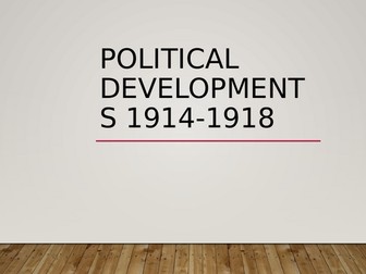 A Level History: Partition of Ireland – Political Developments 1914–1918 (Part One)