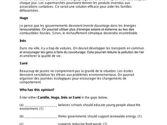 Studio 2 module 8 unit 2 vert - protéger l’environnement