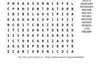 Y9 Spanish (Los trabajos extra resources)