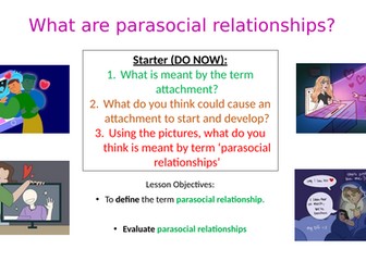 What are parasocial relationships? A Level Psychology - Paper 3 - Relationships Topic (AQA)